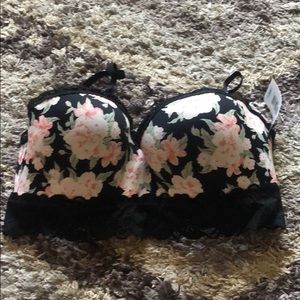 Yandy Floral Hidden Agenda Longline Bra